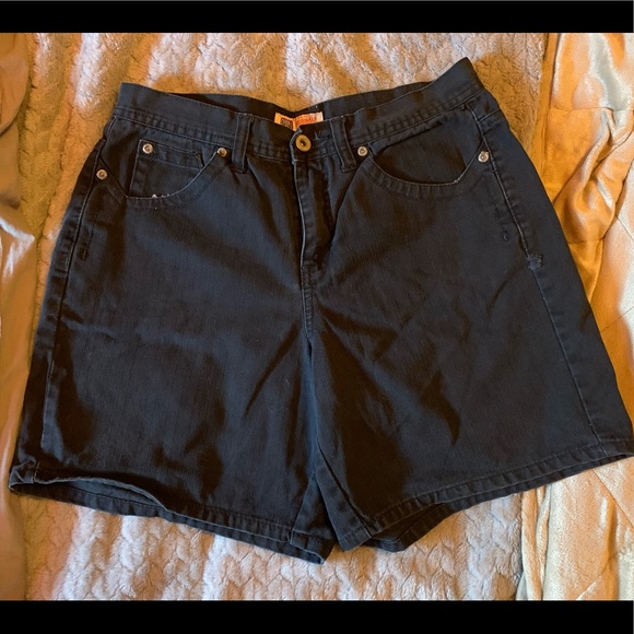 Faded Glory Pants - High Waisted Black Shorts